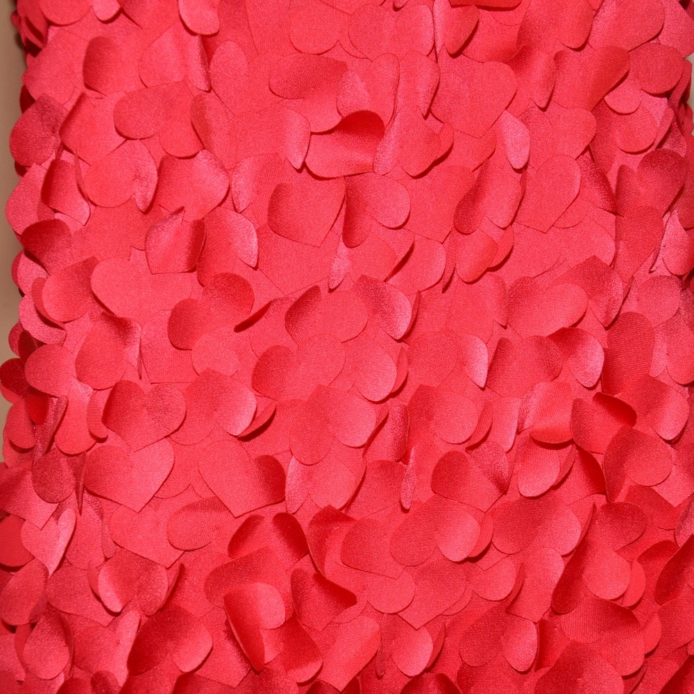 BCBGMaxAzria GORGEOUS! Red 3D Heart Applique Dress!!! - Sz 2 - Picture 12 of 15